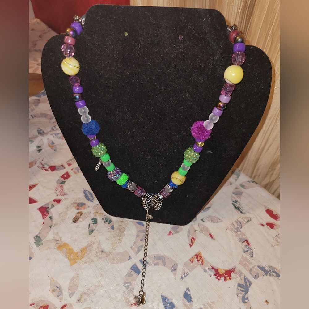 Butterfly charm necklace